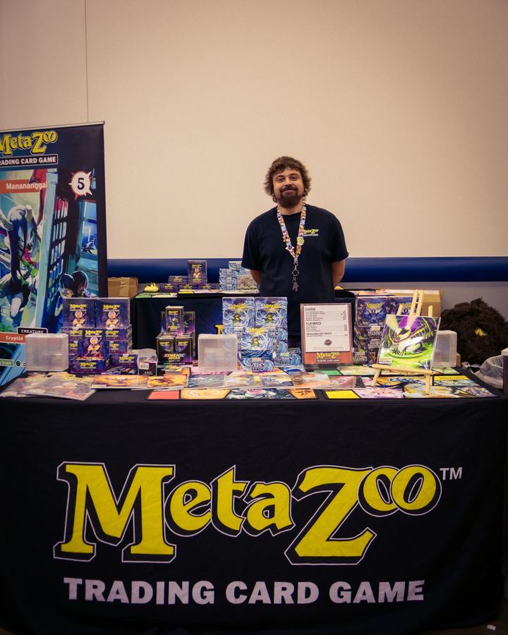 The MetaZoo Trading Card Game booth