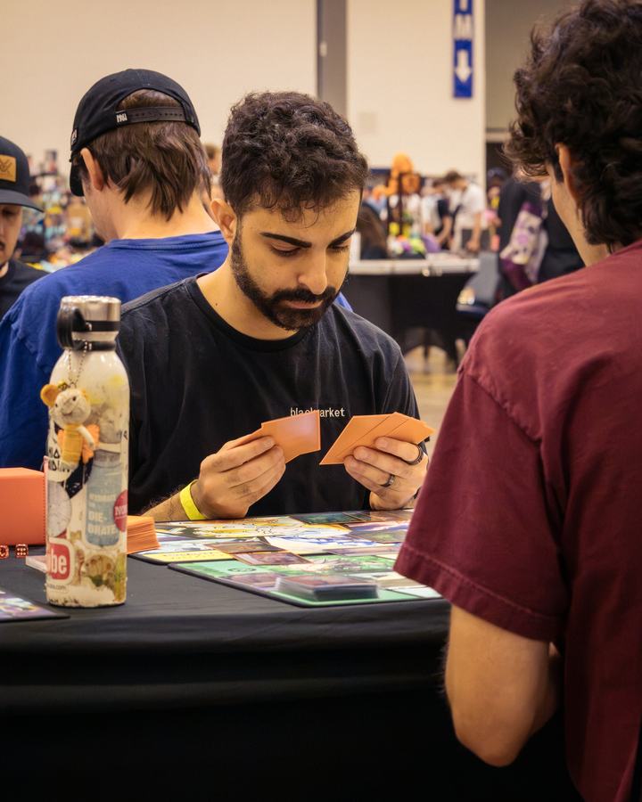 A player weighing his next move